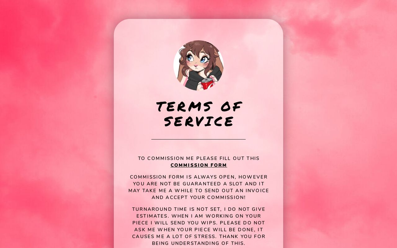 Carrd profile picture for @shambles